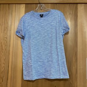 H&M blue and white t shirt